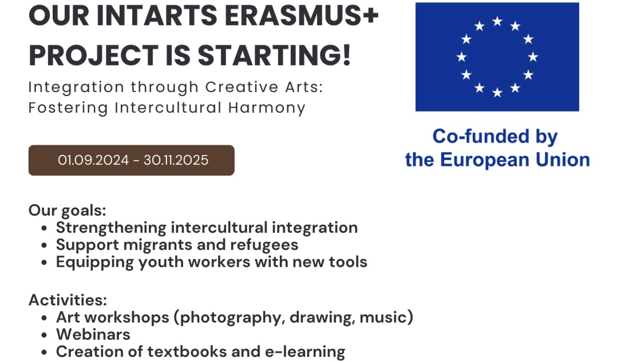 Our Intarts Erasmus+ Project is Starting!